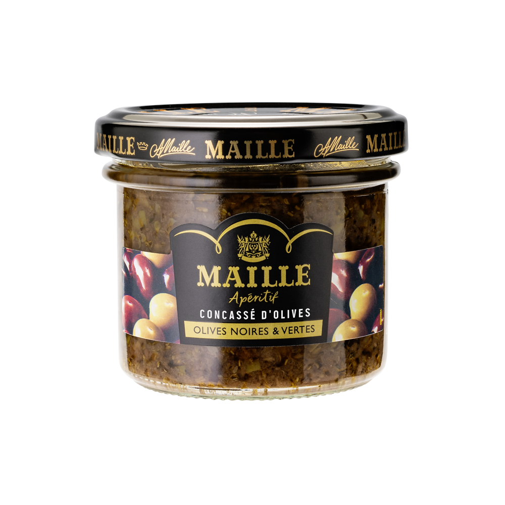 Apéritif concassé d'oilves noires et vertes MAILLE 95g