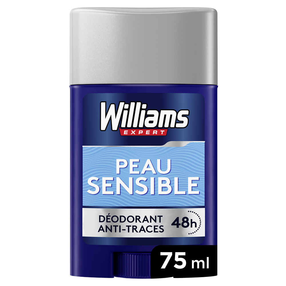 Déodorant Homme pour peaux sensibles WILLIAMS, stick de 75ml