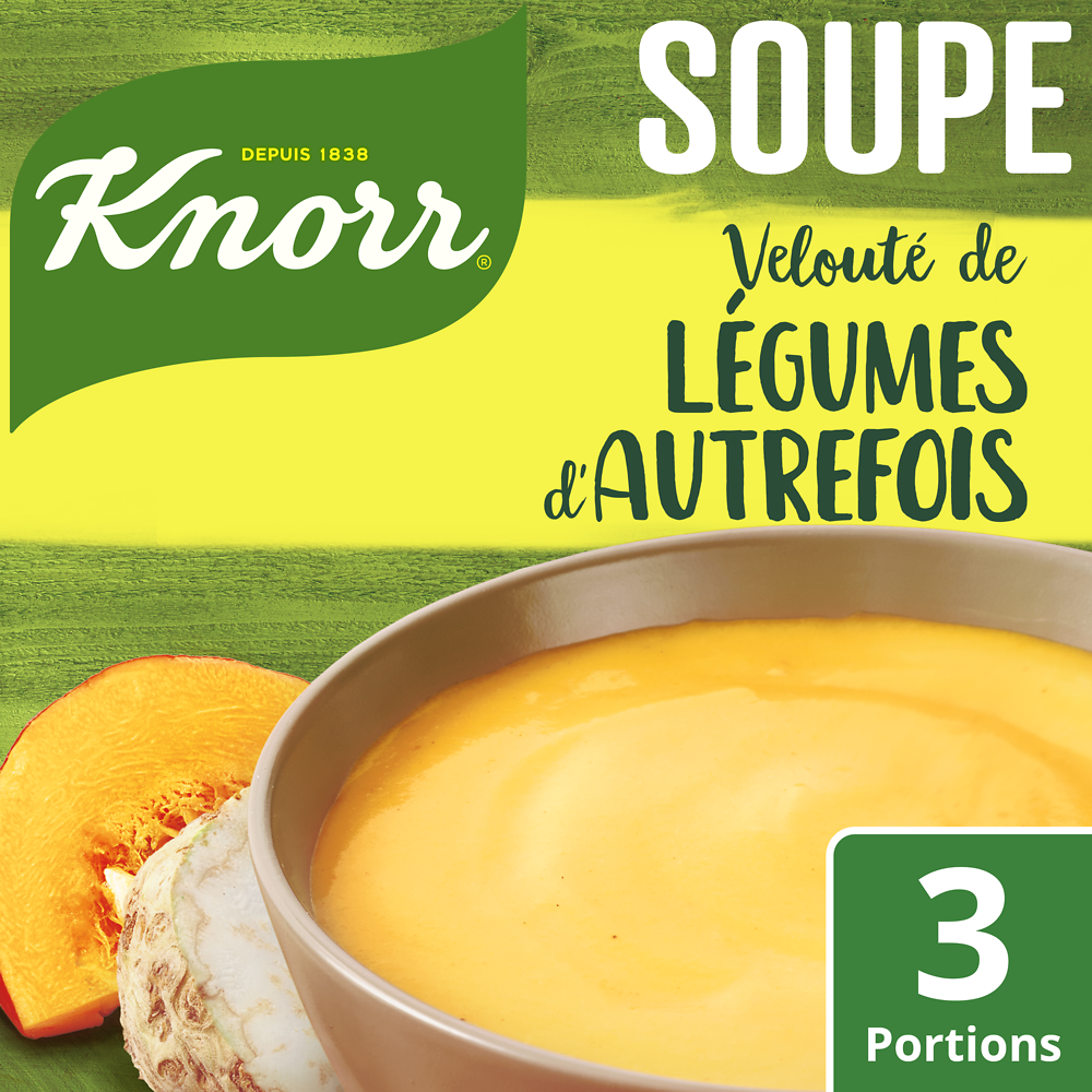 Soupe Douceur de légumes d'autrefois KNORR, sachet de 89g