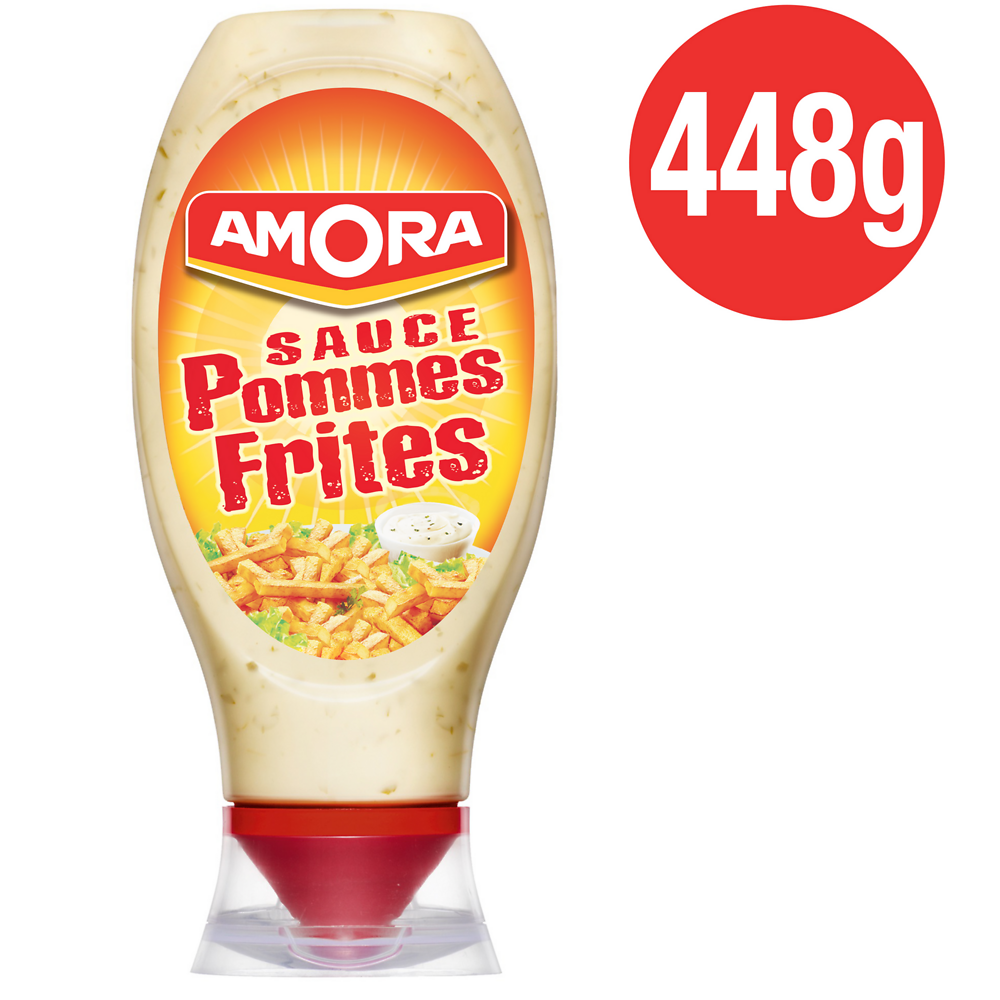 Sauce pommes frites AMORA, flacon souple de 448g