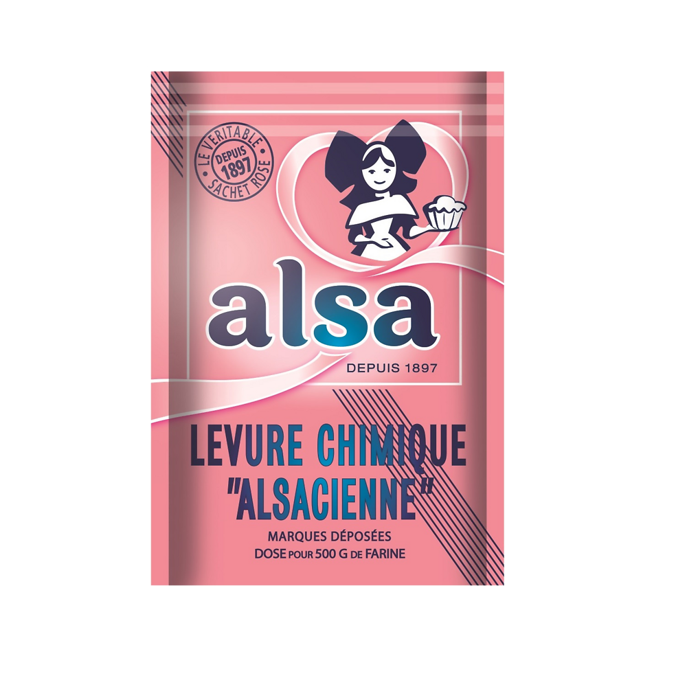 Levure chimique AlSA, sachet de 8 soit 88g