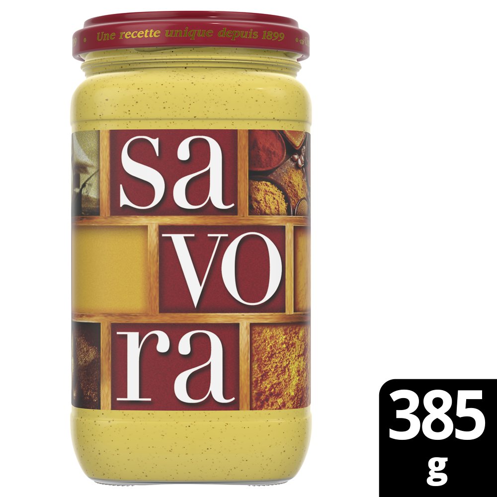 Moutarde savora N°4 AMORA, bocal de 385g