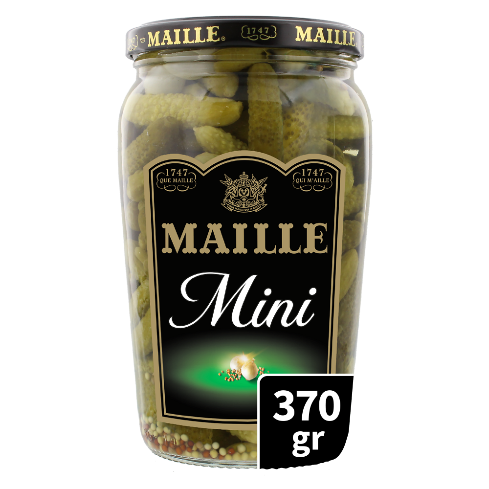 Mini cornichons MAILLE, bocal de 370g