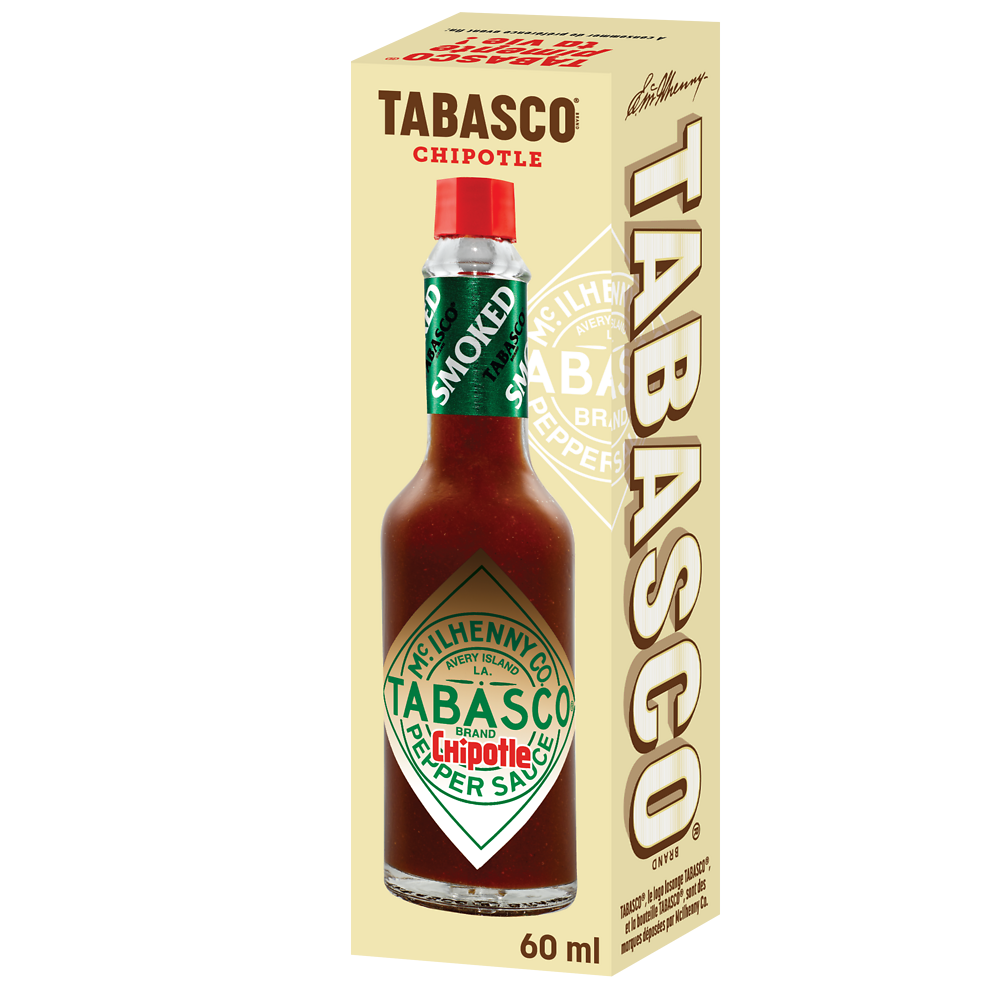 Sauce tabasco chipotle goût fumé MAILLE, pot de 60ml