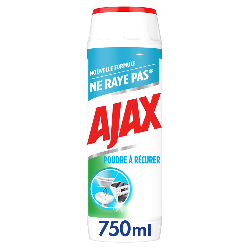 Poudre bi-javellisant AJAX, boite de 750g