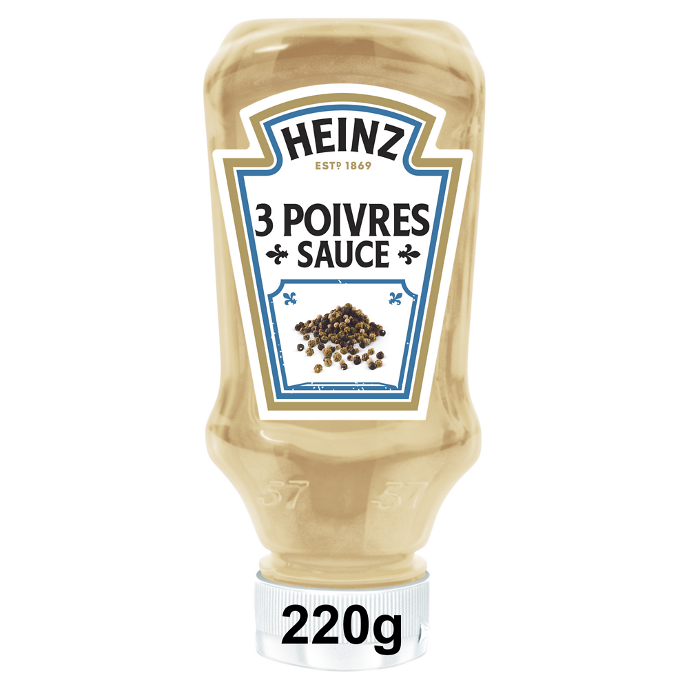 Sauce 3 poivres HEINZ, 220ml