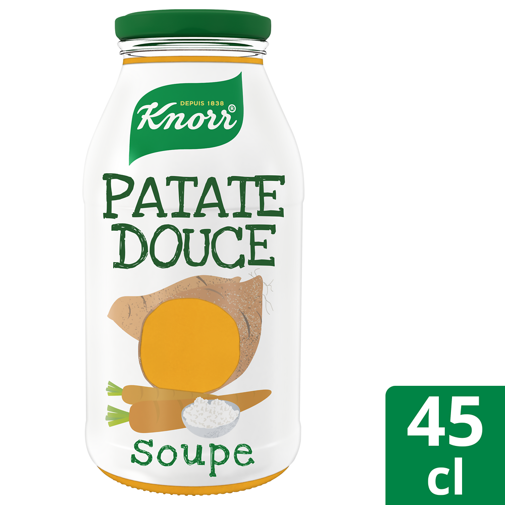 Soupe de patate douce carotte et fromage frais KNORR, 450ml