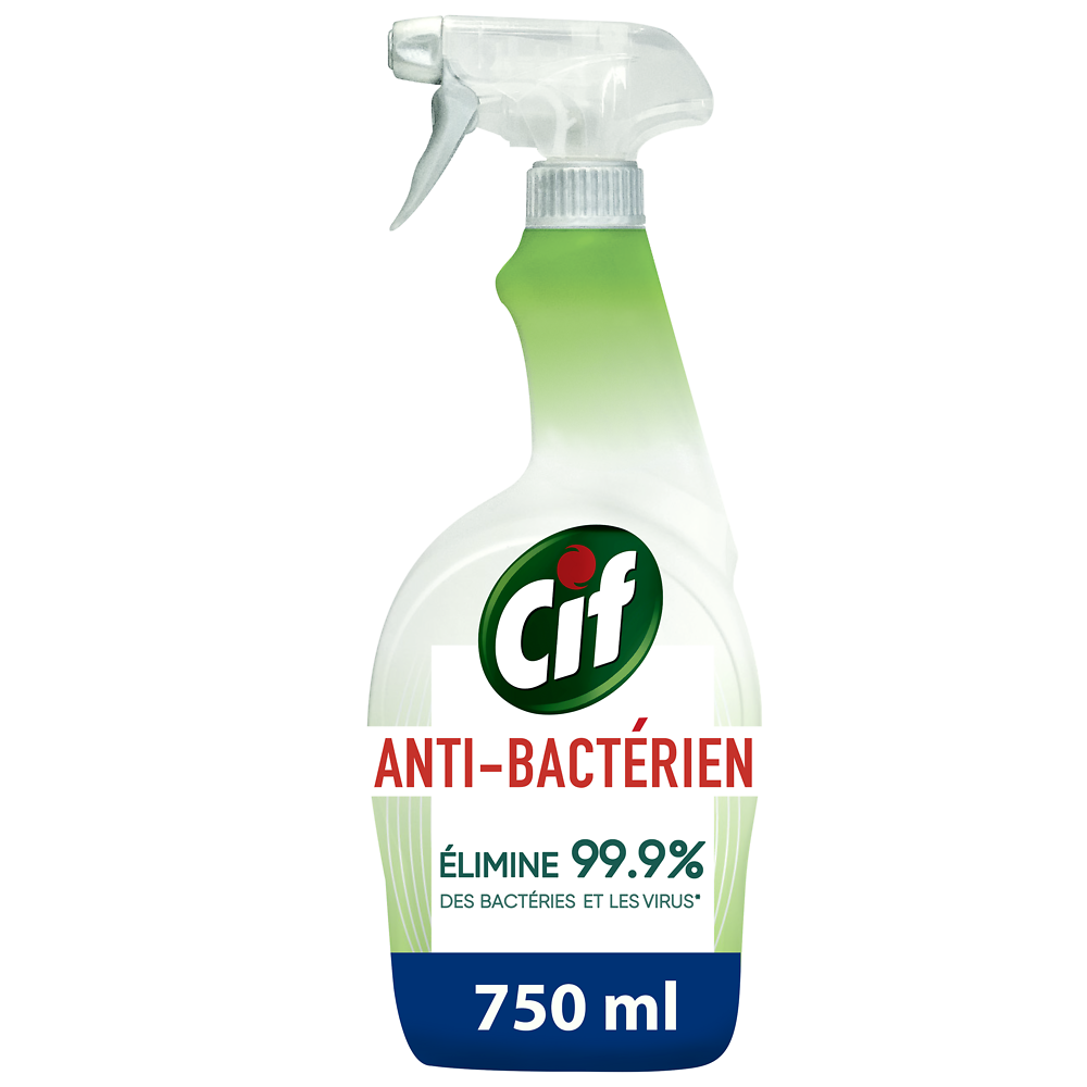 Nettoyant ménager anti-bactérien sans javel CIF, 750ml