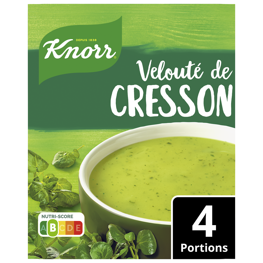 Velouté de cresson déshydratée KNORR, paquet de 53g,  1l