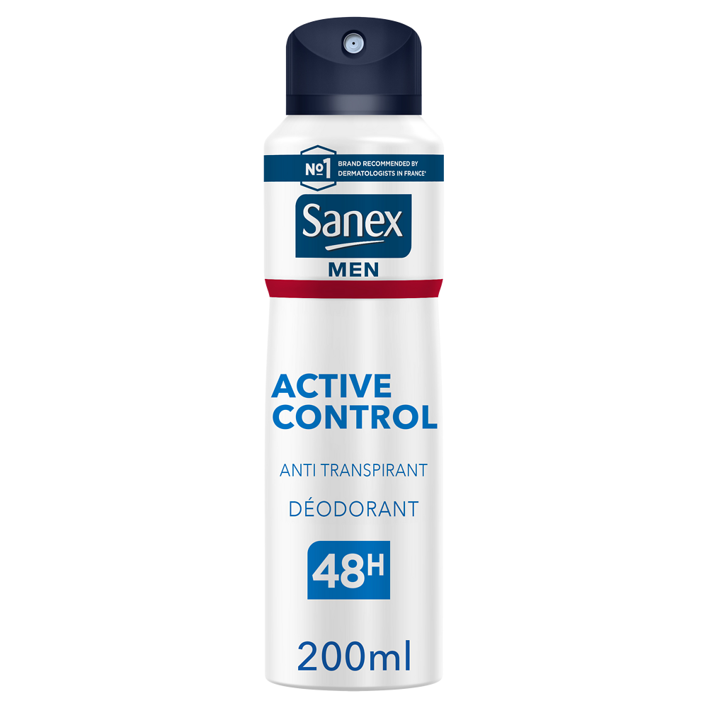 Déodorant Homme 48h active control SANEX, Spray 200ml