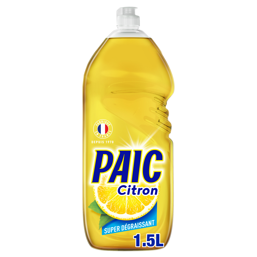 Liquide vaisselle PAIC citron flacon 1,5l