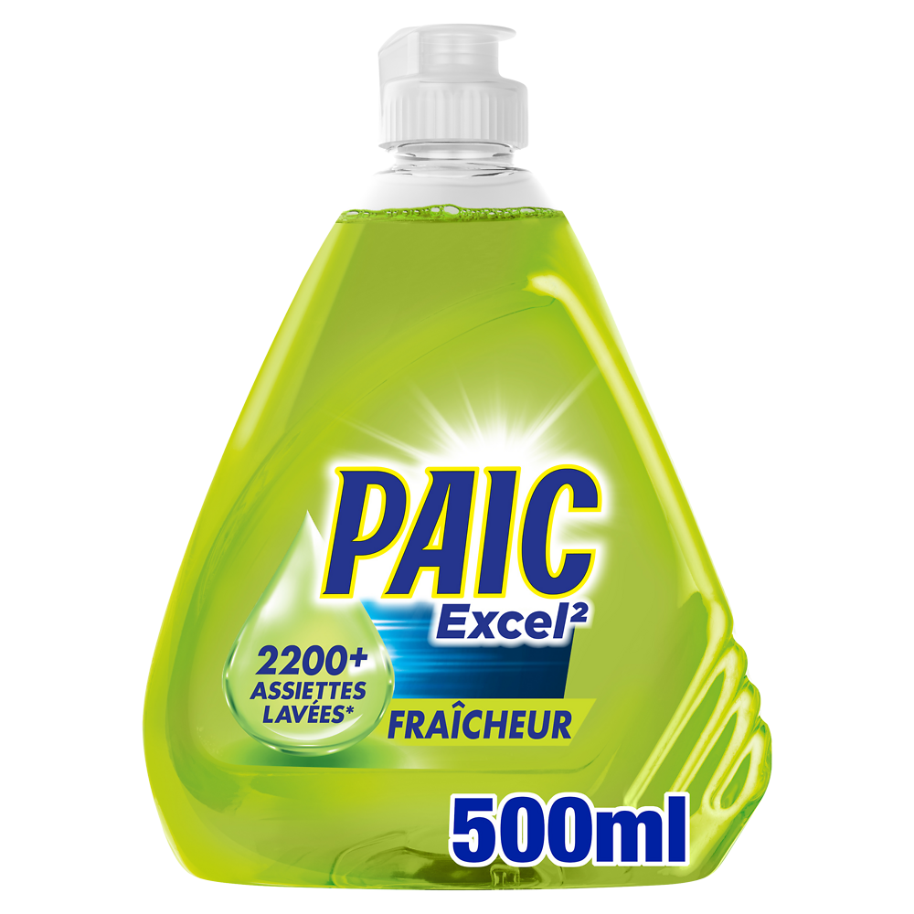 Liquide vaisselle fraicheur PAIC EXCEL 500ml