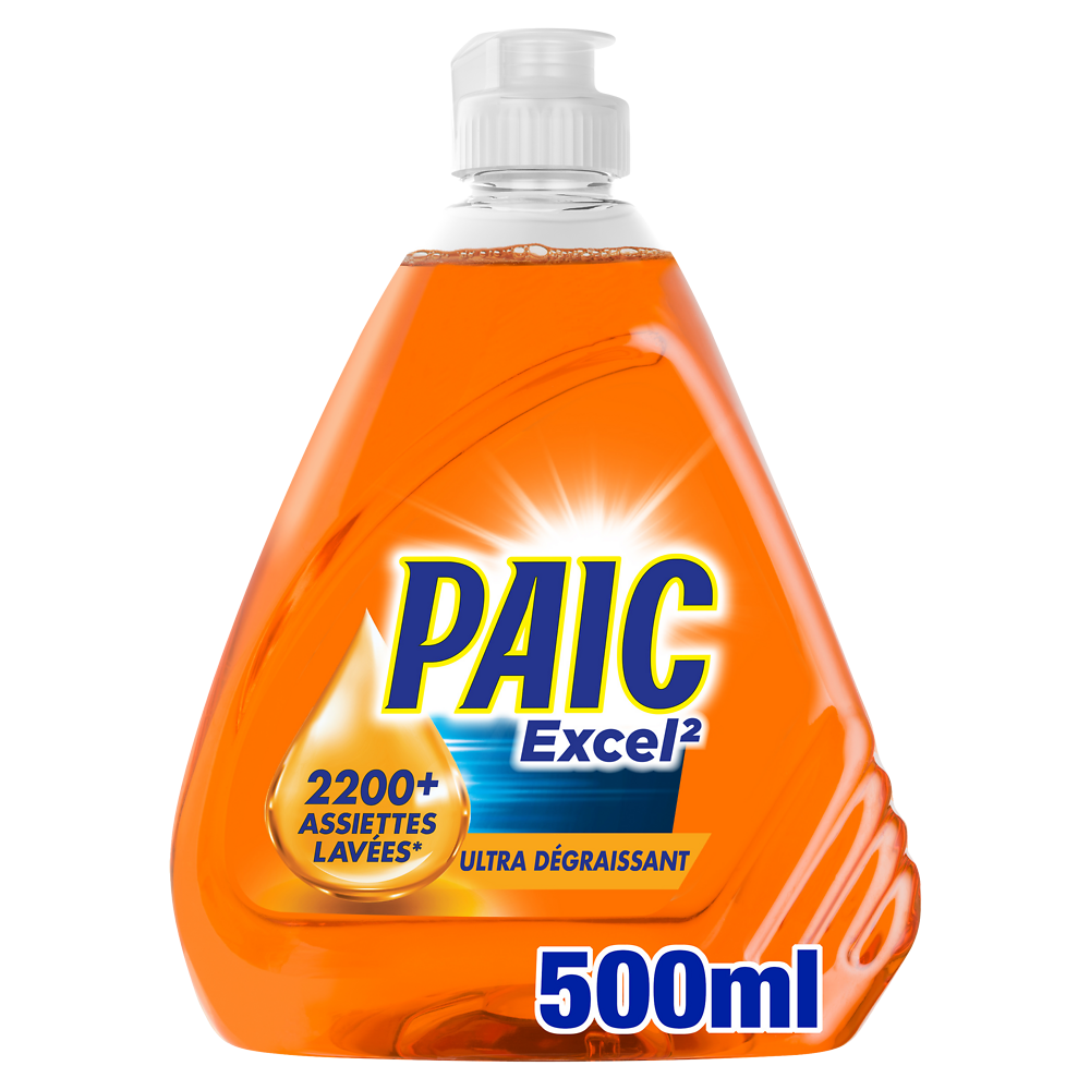 Liquide vaisselle super dégraissant PAIC EXCEL 500ml