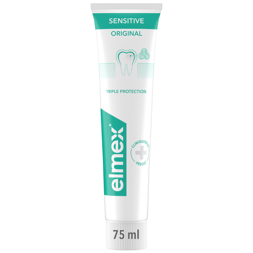 Dentifrice sensitive original 0 colorant ELMEX 75ml