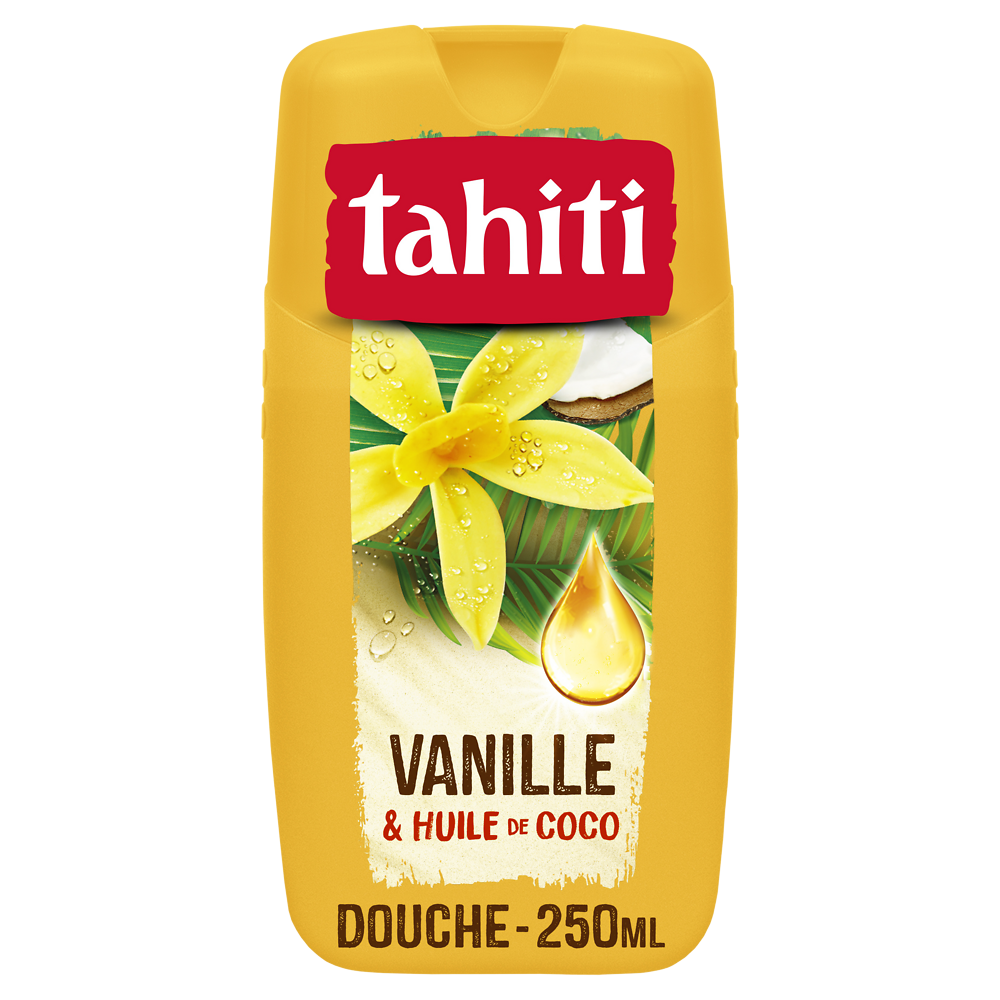 Gel douche vanille & huile de coco TAHITI 250ml