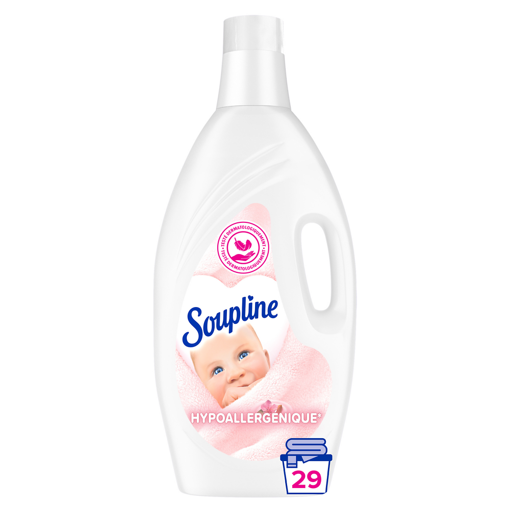 Adoucissant dilué SOUPLINE 3D Hypoallergénique - 1,9L