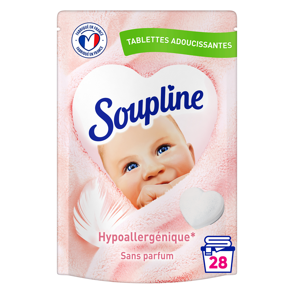 Assouplissant douceur et soin SOUPLINE x28 tablettes - 336g