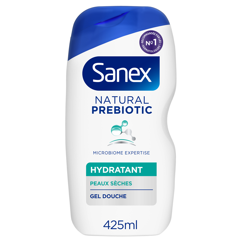 SANEX gel douche natural prebiotic hydration 425ml