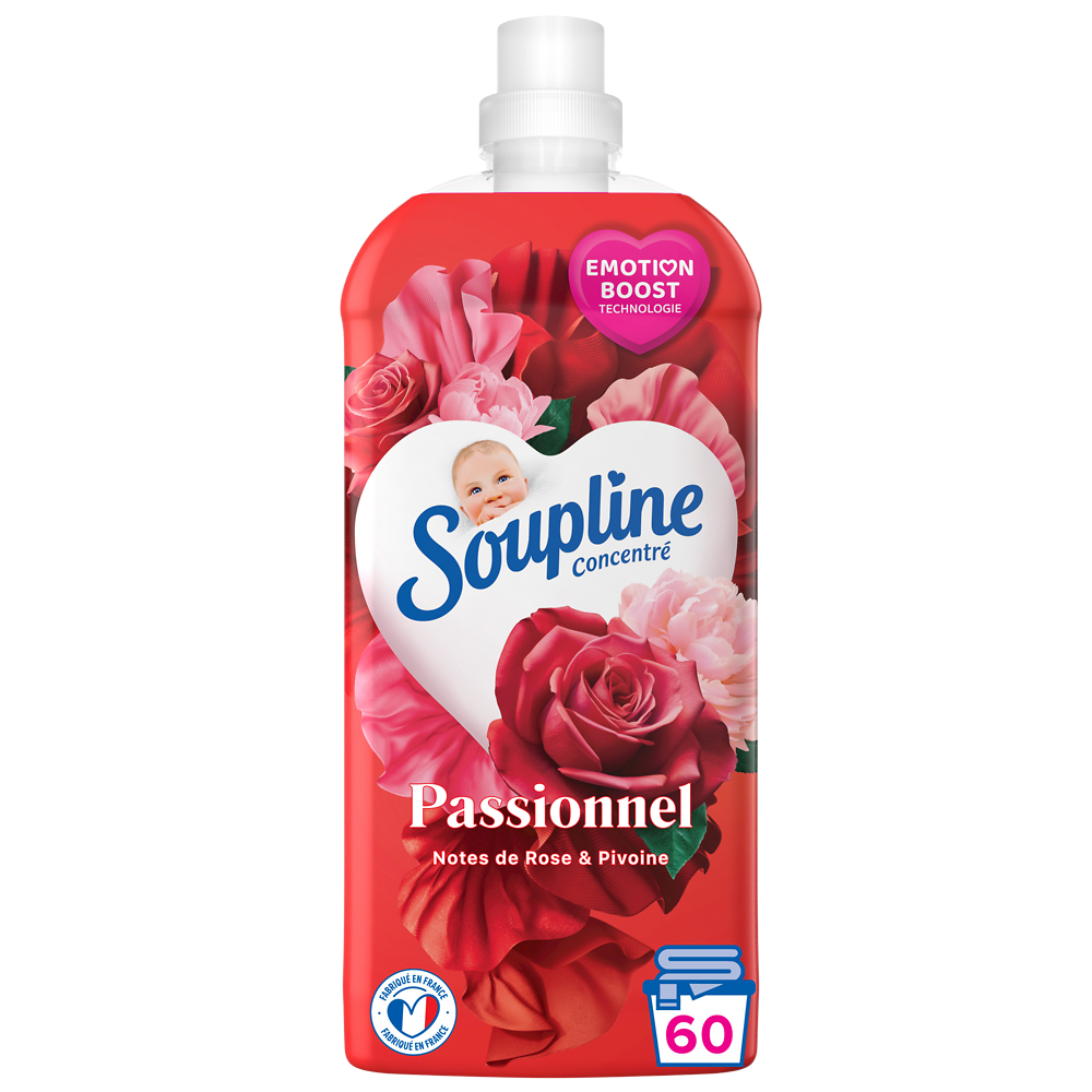 Adoucissant Ultra Emotion Rose SOUPLINE 1,28L