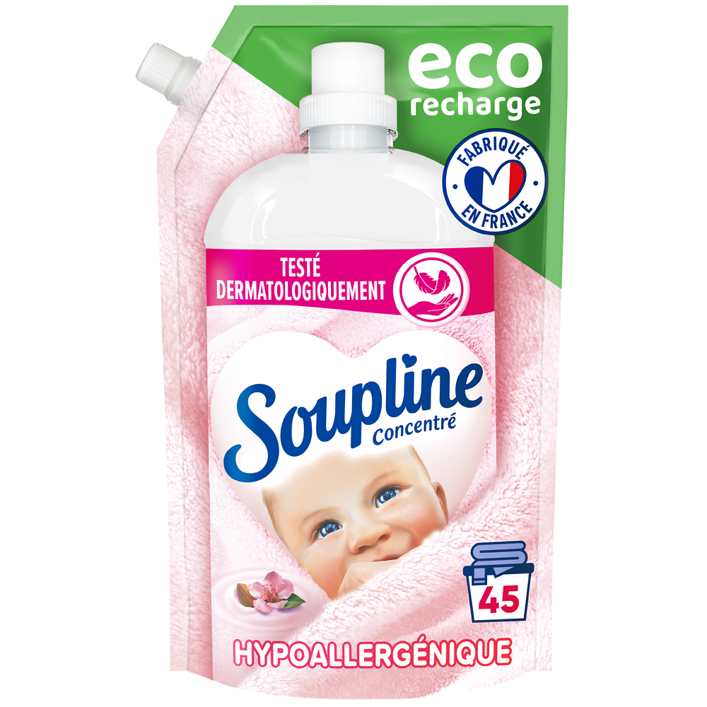 SOUPLINE eco recharge hypoallergenique 45lavages 1L