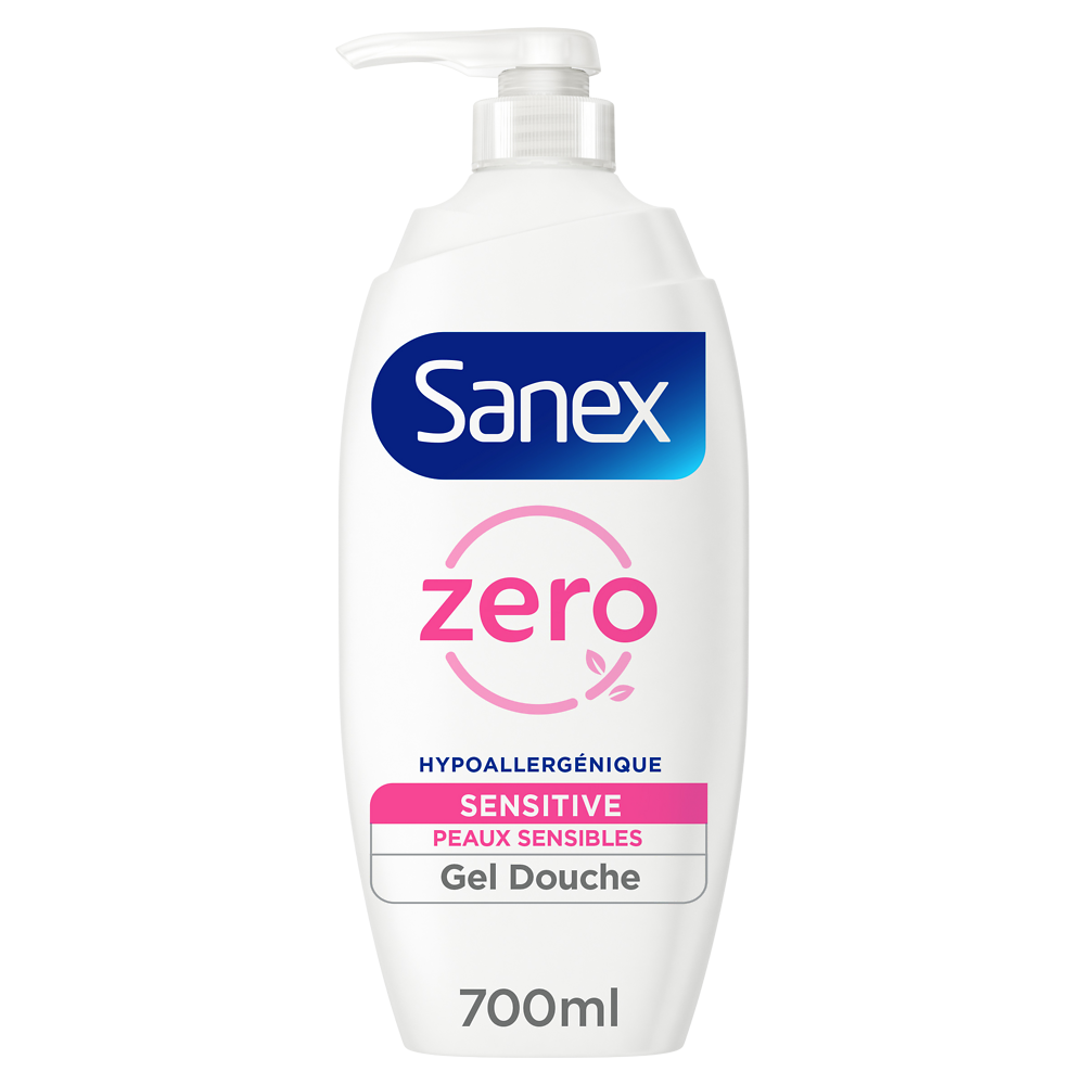 Gel douche Zéro Sensitive SANEX pompe 700ml