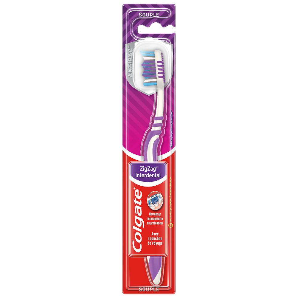 Brosse à dents ZigZag Interdentaire Souple COLGATE