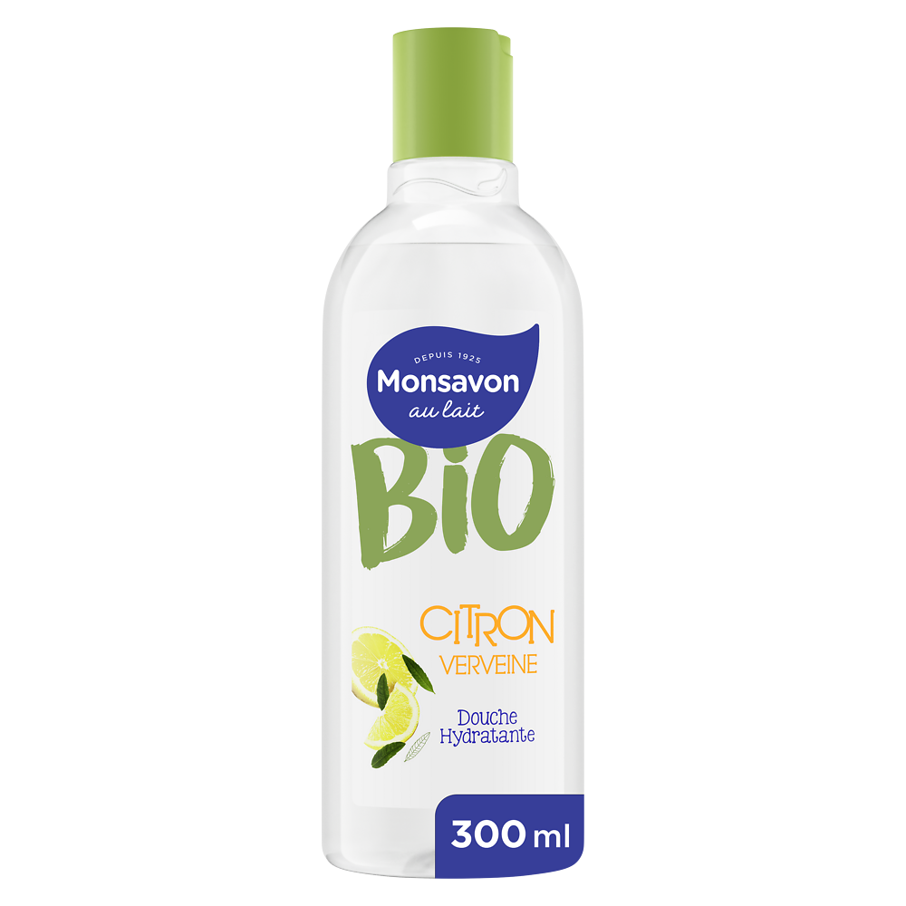 Gel douche bio citron verveine MONSAVON -  300ml