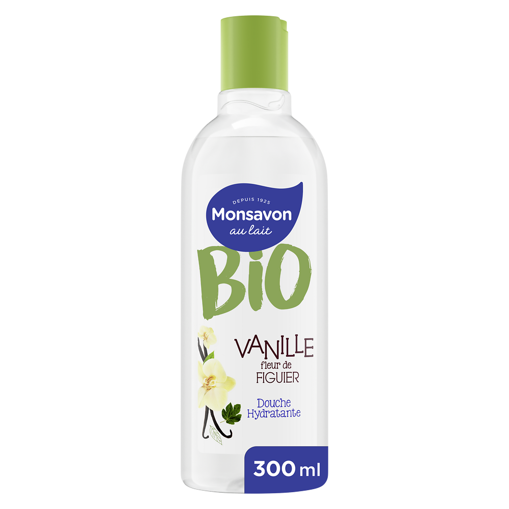 Gel douche bio vanille figue MONSAVON -  300ml