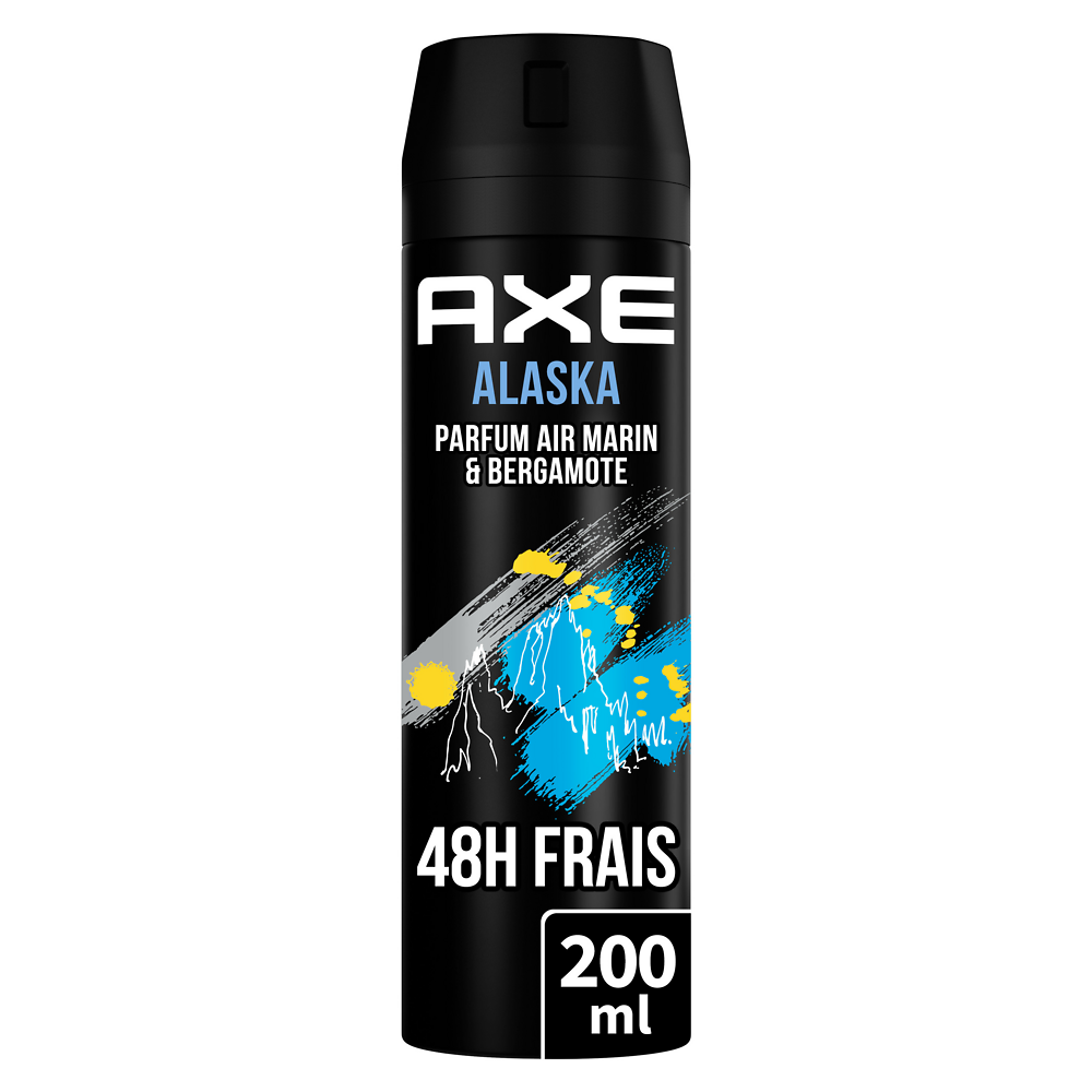 Déodorant Bodyspray Homme Alaska 48h Non-Stop Frais AXE, Aérosol 200ml