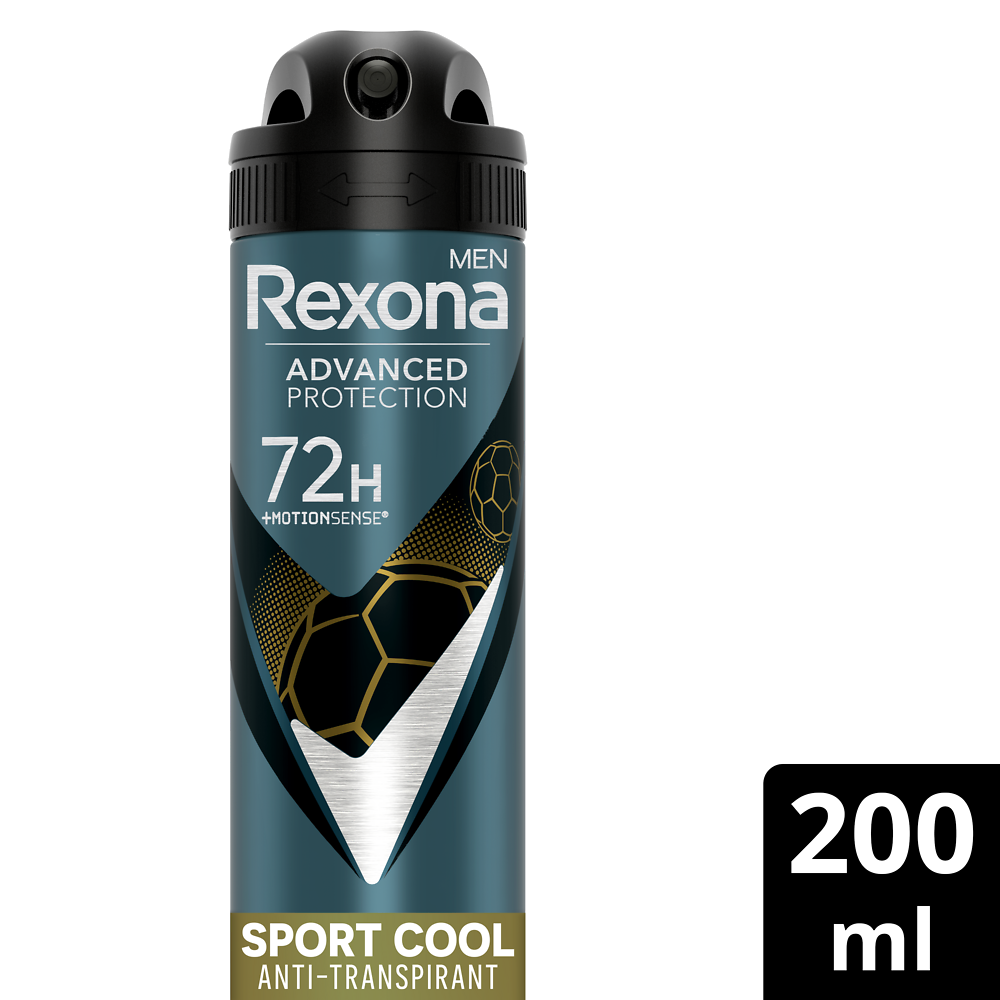 Déodorant Homme anti-transpirant sport cool 72h REXONA  Spray 200ml