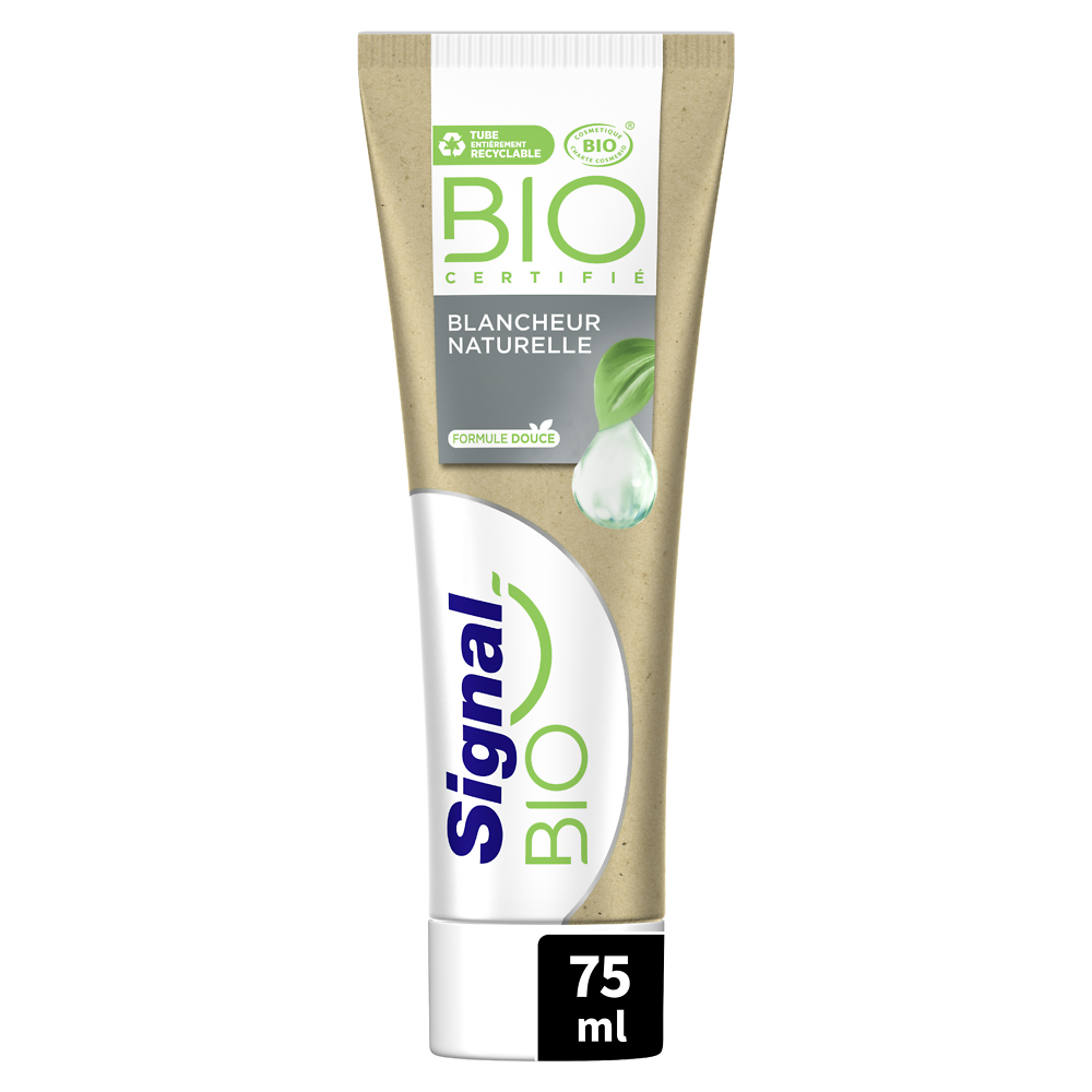 Dentifrice bio blancheur naturelle SIGNAL tube 75ml