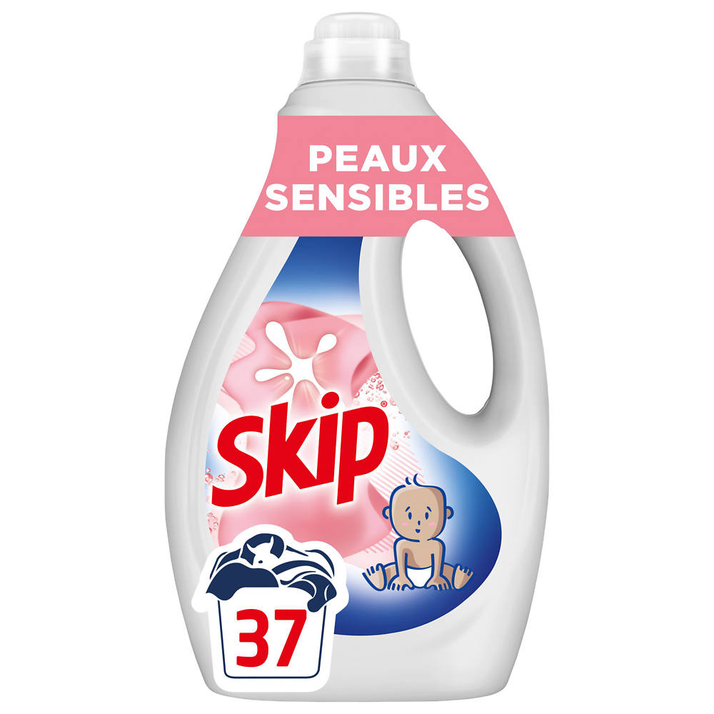 Lessive liquide sensitive SKIP 1,665l x37 lavages