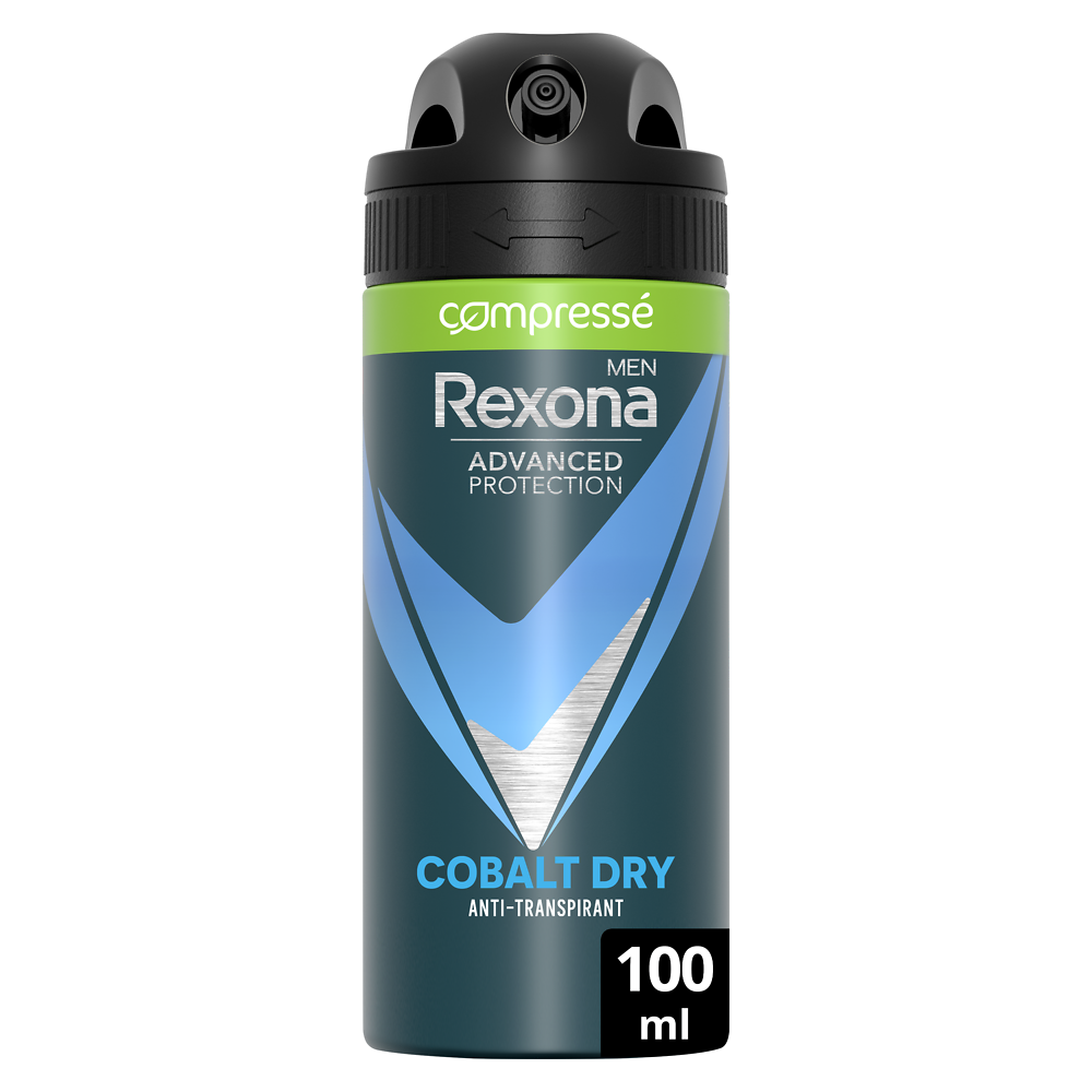 Déodorant men Anti-Transpirant Spray Compressé cobalt dry 72h REXONA 100ml