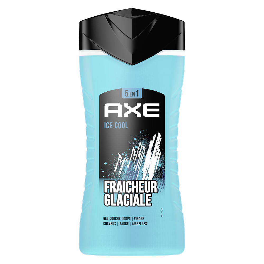 Gel douche ice cool menthe glaciale/citron AXE flacon 250ml