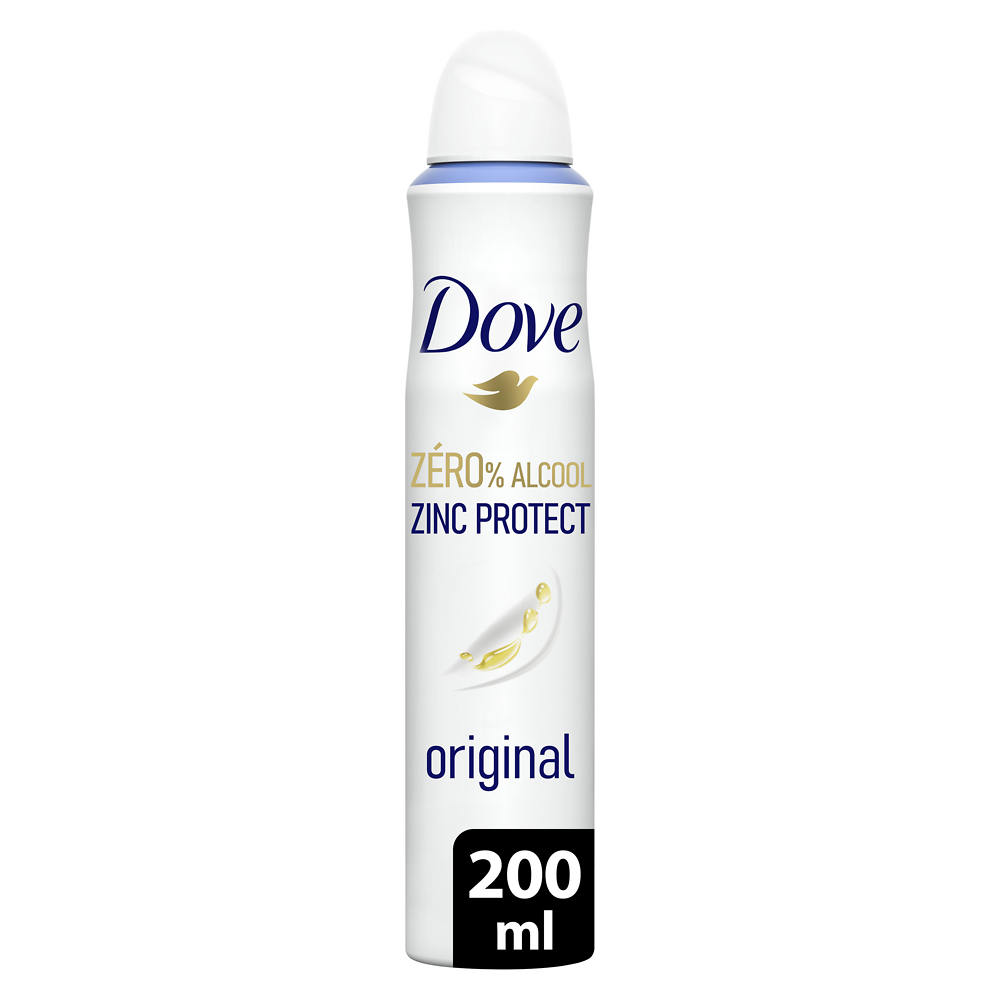 Déodorant Original DOVE Zero aerosol 200ml