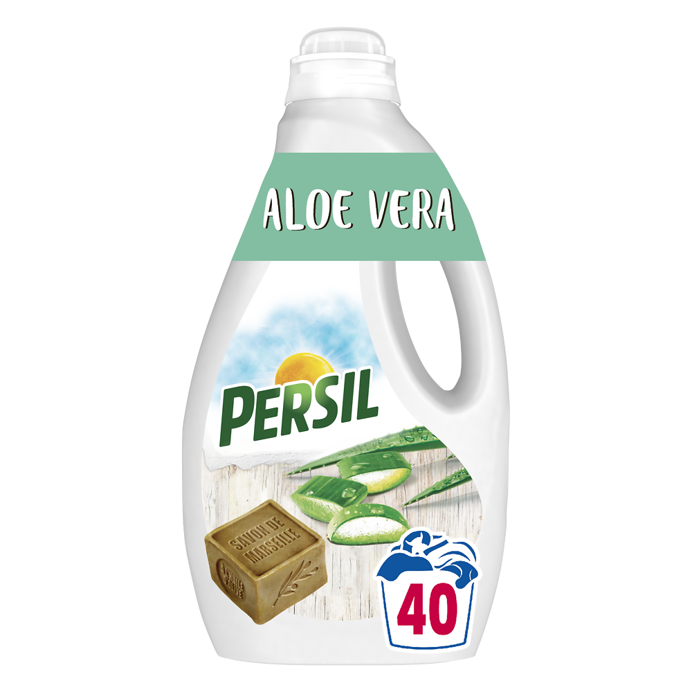 Lessive liquide aloé véra PERSIL 40W