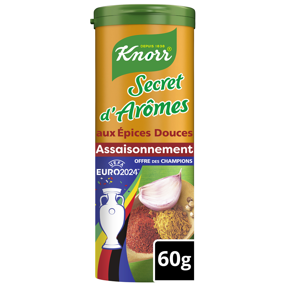 Assaisonnement en poudre épices douces KNORR tube 60g offre saisonniére