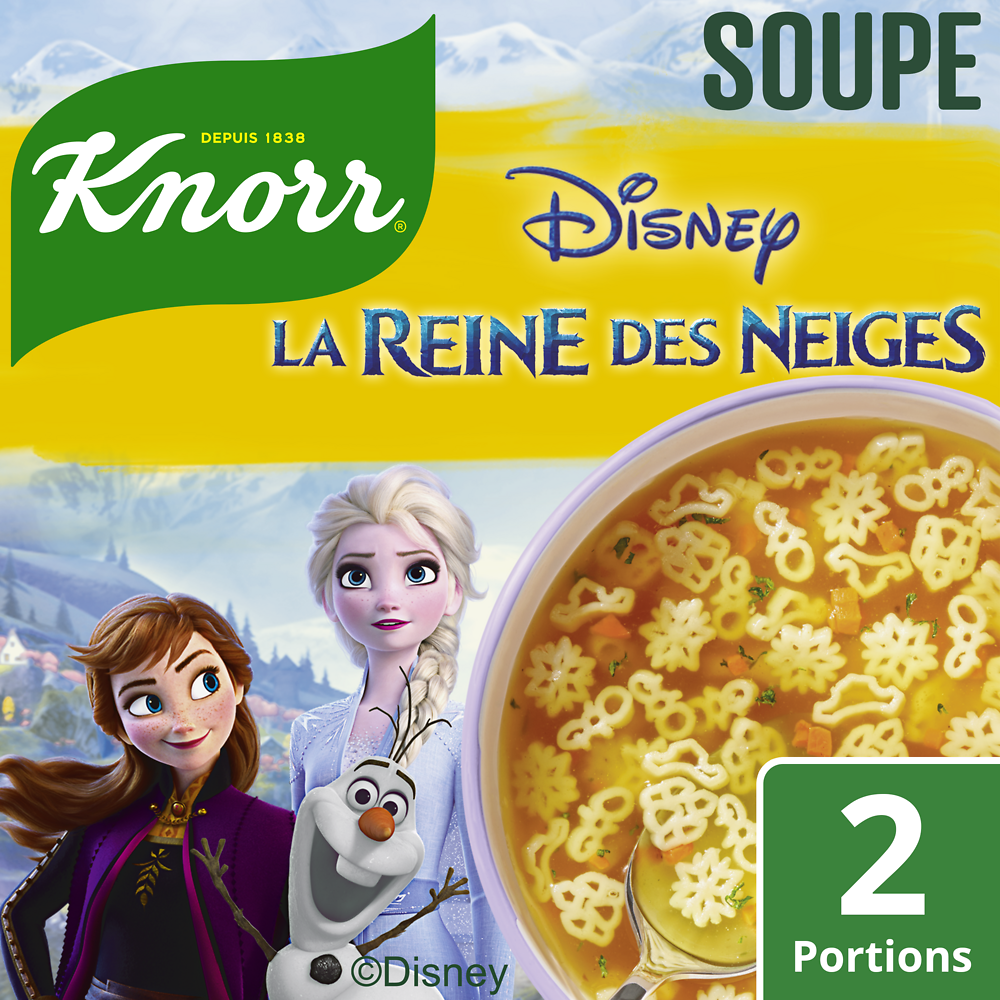 Soupe déshydratée aux légumes Reine des Neiges KNORR 500ml