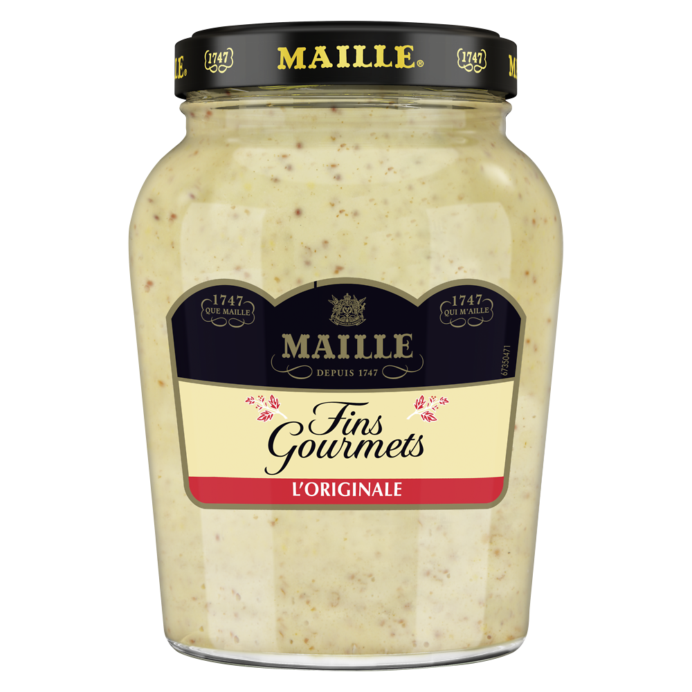 Moutarde fin gourmet MAILLE, 320g