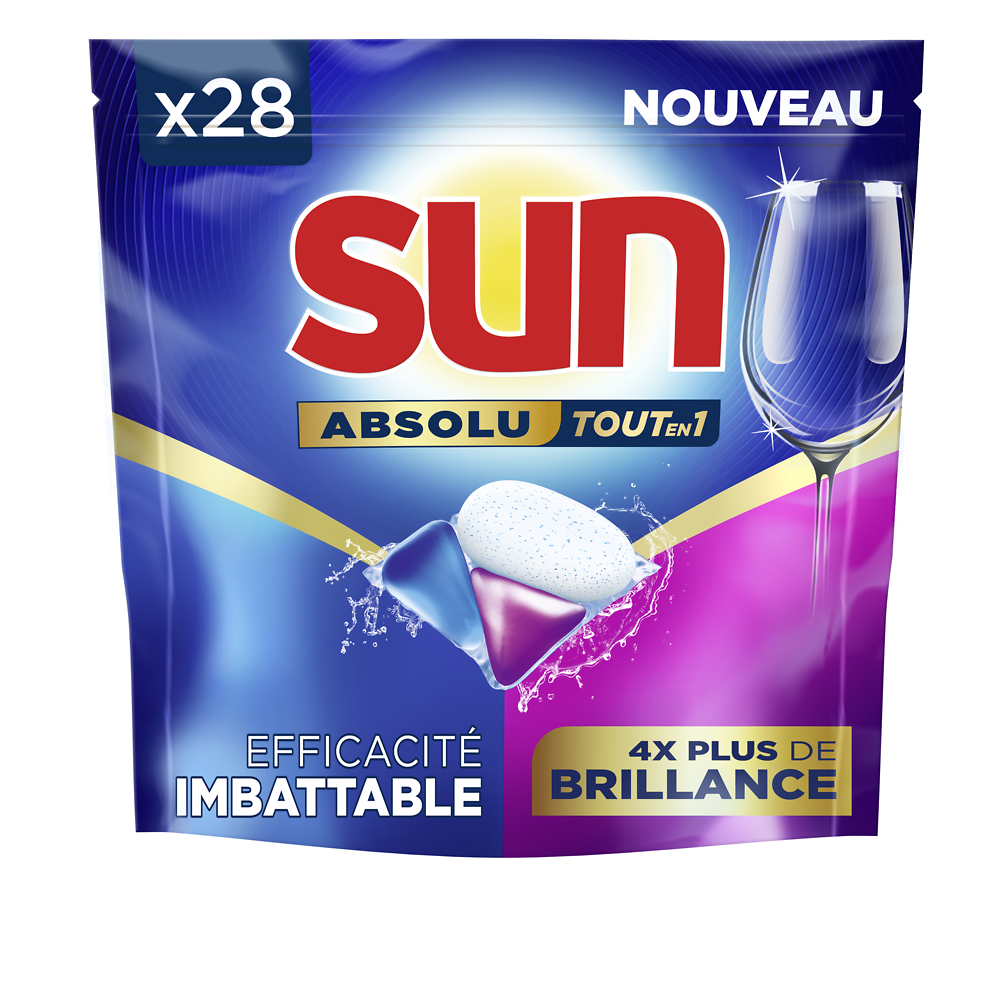 Tablette lave-vaisselle brillance SUN x28