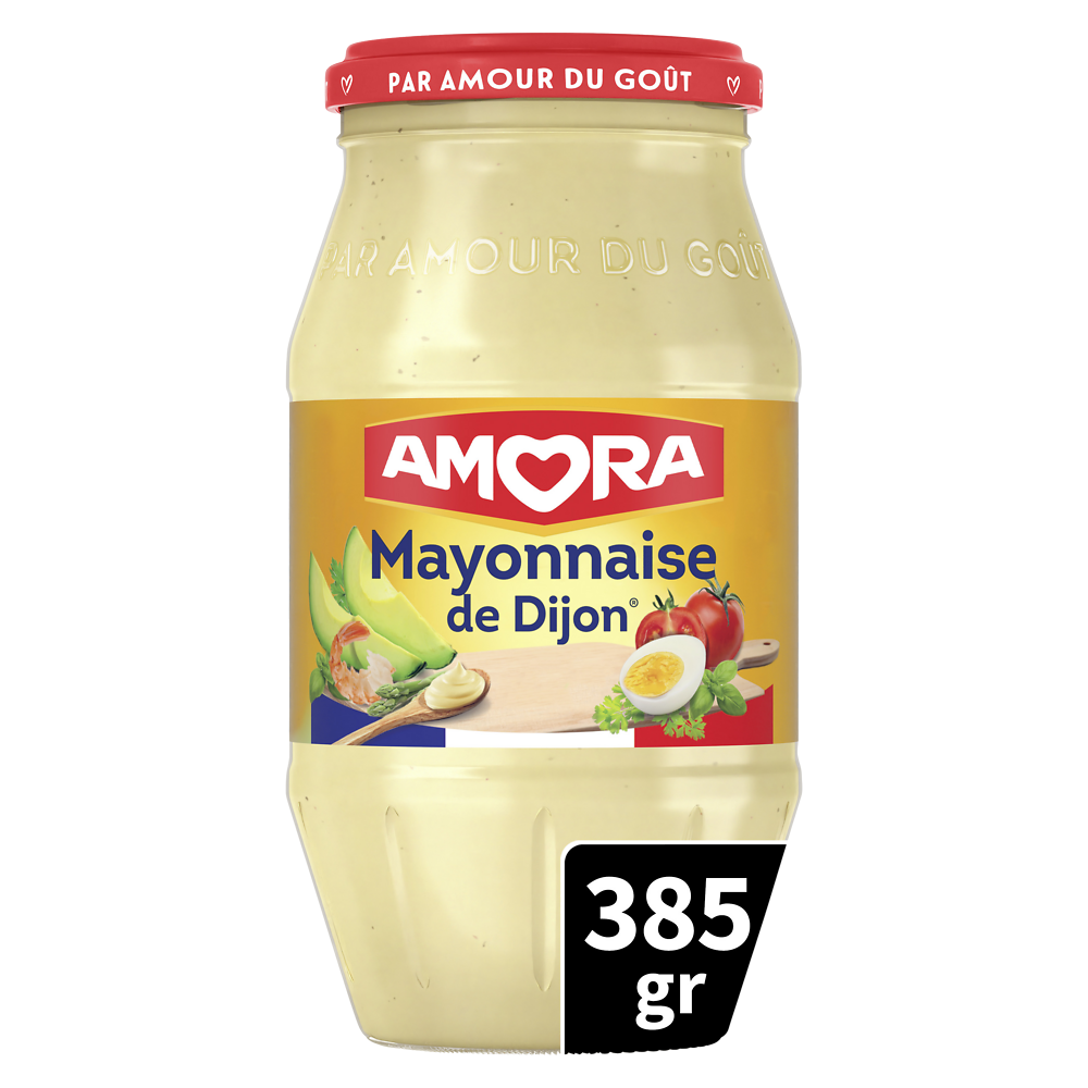 Mayonnaise de Dijon AMORA , bocal de 385g