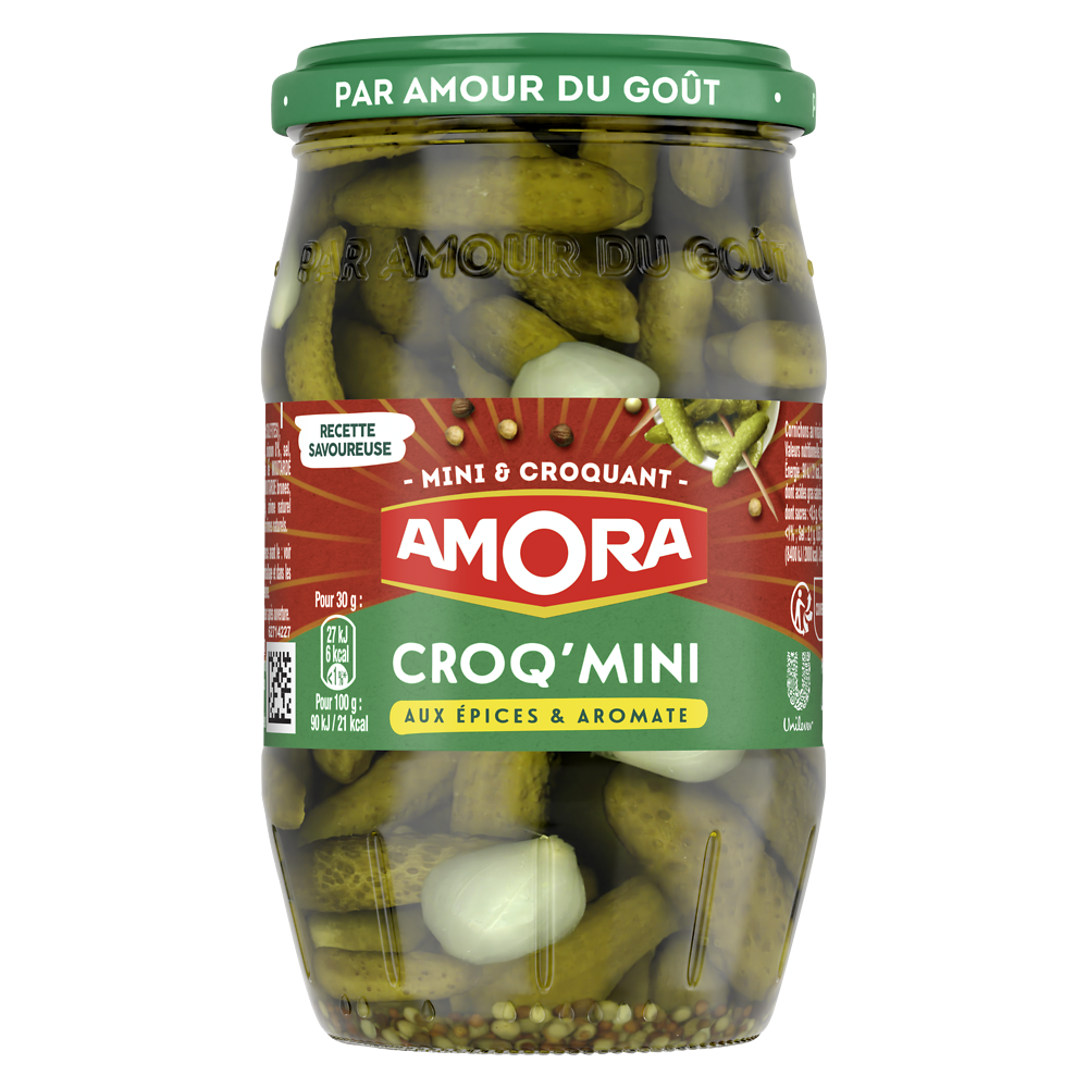 Mini cornichons AMORA 210g