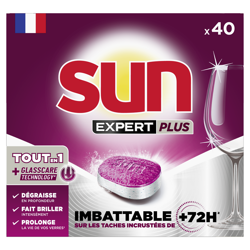 Tablette lave vaiss.tt en 1 expert  SUN 40lav.