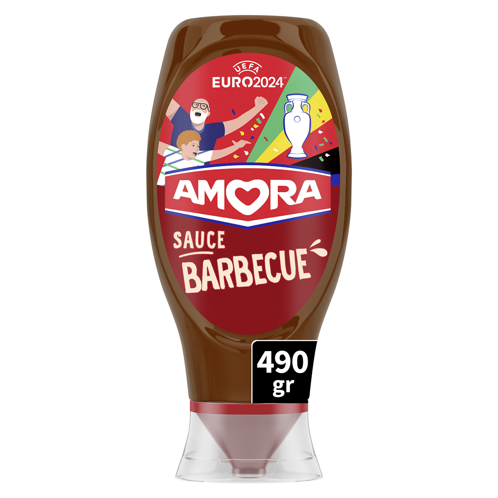 Sauce barbecue AMORA, flacon souple de 490g