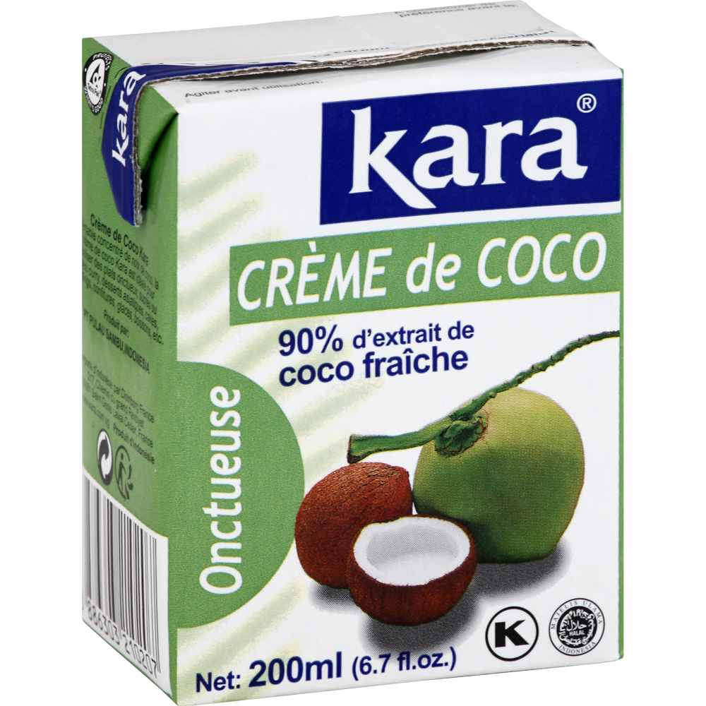 Crème de noix de coco KARA, brique de 200ml