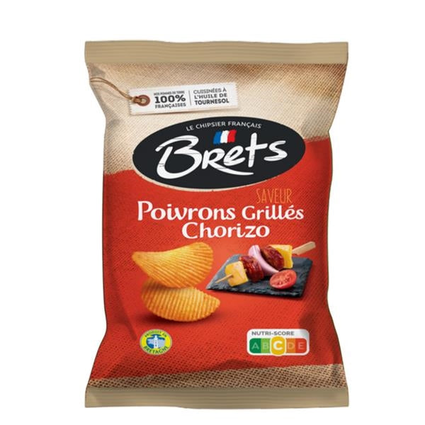 Chips Brets saveur poivrons grillés chorizo 125 gr