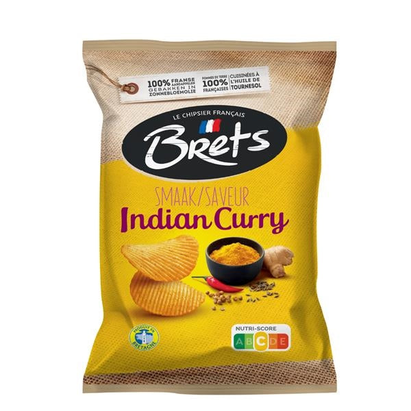 Chips Brets saveur indian curry 125 gr